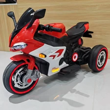 Детский мотоцикл на аккумуляторе M 6307EL-3 красный 2 мотора 25W